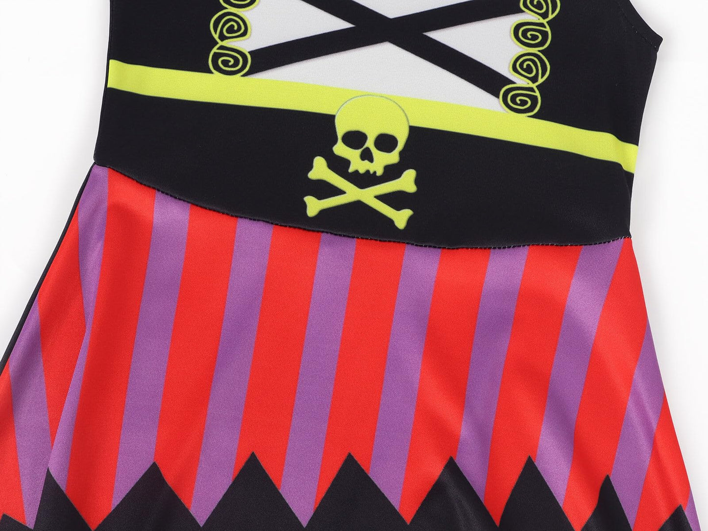Sukyfecde Pirate Costume Dress Up For Girls Kids Buccaneer Cosplay Outfits Birthday Party Dress Halloween Princess Dresses Size