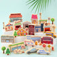 35 PCS Wooden City Play Set Wood Blocks Town Buildings Street Traffic Signs Cars Trees Pretend Play Toys for Play Mats Preschool