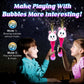 Artcreativity Easter Bunny Bubble Wand, Easter Basket Stuffers For Toddler, 14' Light Up Automatic Bubble Maker With Led & Music, Basket Essentials & Toys For Toddlers, Bubbles For Kids