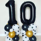 40 Inch Black 10 Number Balloons Giant 10 Balloons Black Birthday Balloons 10Th Birthday Anniversary Events Party Decorations Su