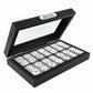 Bucher&Rossini Metal Surface Dominoes Set Double 6 - Classic Black, Silver Melamine for Adults & Kids, Ideal Family Game Night Gift