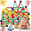 Pampam Educational Magnetic Building Blocks For Kids, 40 Pcs Sticks And Balls Toy Set, Multicolor