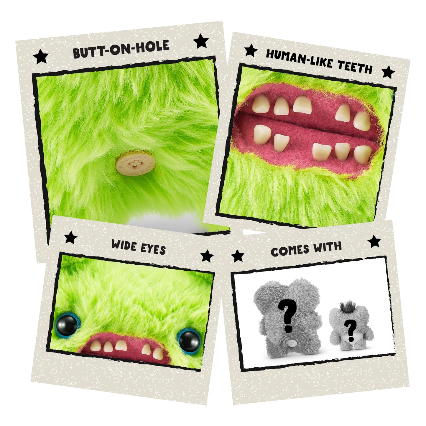 Fuggler Fugg Family By Zuru Funny Ugly Monster, Plush, Collectible, Toy (Screech)