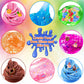 Yopinsand 12 Cups Diy Slime Kit, Slime Making Kit For Girls, Crystal Clear Slime, Glow In The Dark Slime With Add-Ins, Foam Ball