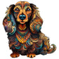 Wooden Puzzles For Adults, Wooden Adult Puzzles, Long-Hairs Dachshund Dog Puzzles For Puzzle Lover, Family Puzzle Games (M-10.4 * 11In 190 Pcs)