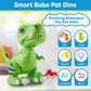 Robo Pets T-Rex Dinosaur Toy For Boys And Girls- Remote Control Robot Toy With Led Light Eyes, Interactive Hand Motion Gestures, Stem Programmable Treats Toys, Walking, Dancing Robot Dinosaur For Kids