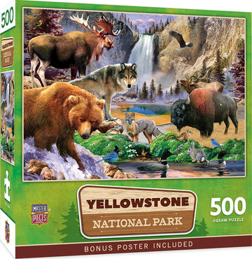 MasterPieces 500 Pieces Jigsaw Puzzle for mature-themeds  Family  Or Youth - Yellowstone National Park - 15x21