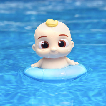 Cocomelon Floating Pool & Bath Toys 3-Pack - Includes Jj, Cody, Yoyo - Officially Licensed - Water Figure Playset For Summer Swimming & Tub - Easter Gift For Toddlers, Preschoolers & Kids 18Mo+