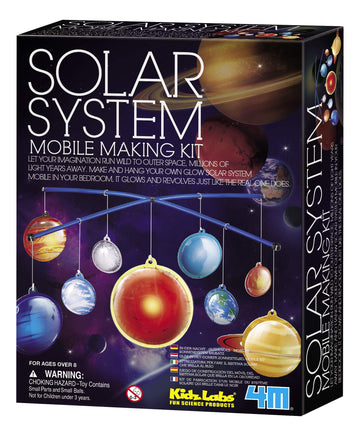 4M Glow-In-The-Dark Solar System Mobile Making Kit, Multi