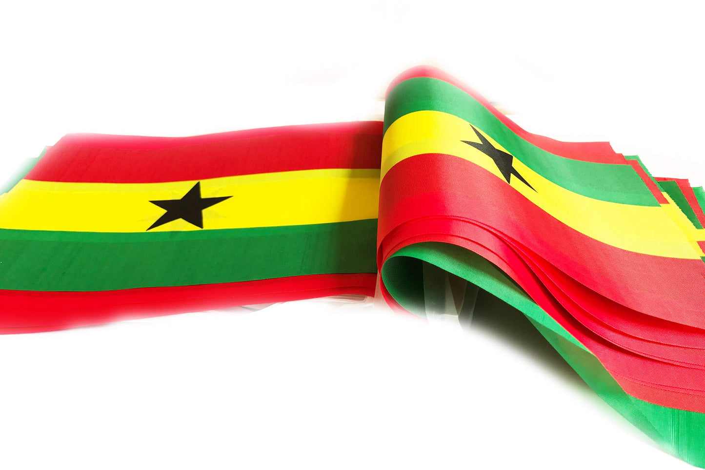 Kind Girl Ghana Flag Ghanaian Flag,100Feet/76Pcs National Country World Pennant Flags Banner,Party Decorations Supplies For Olym