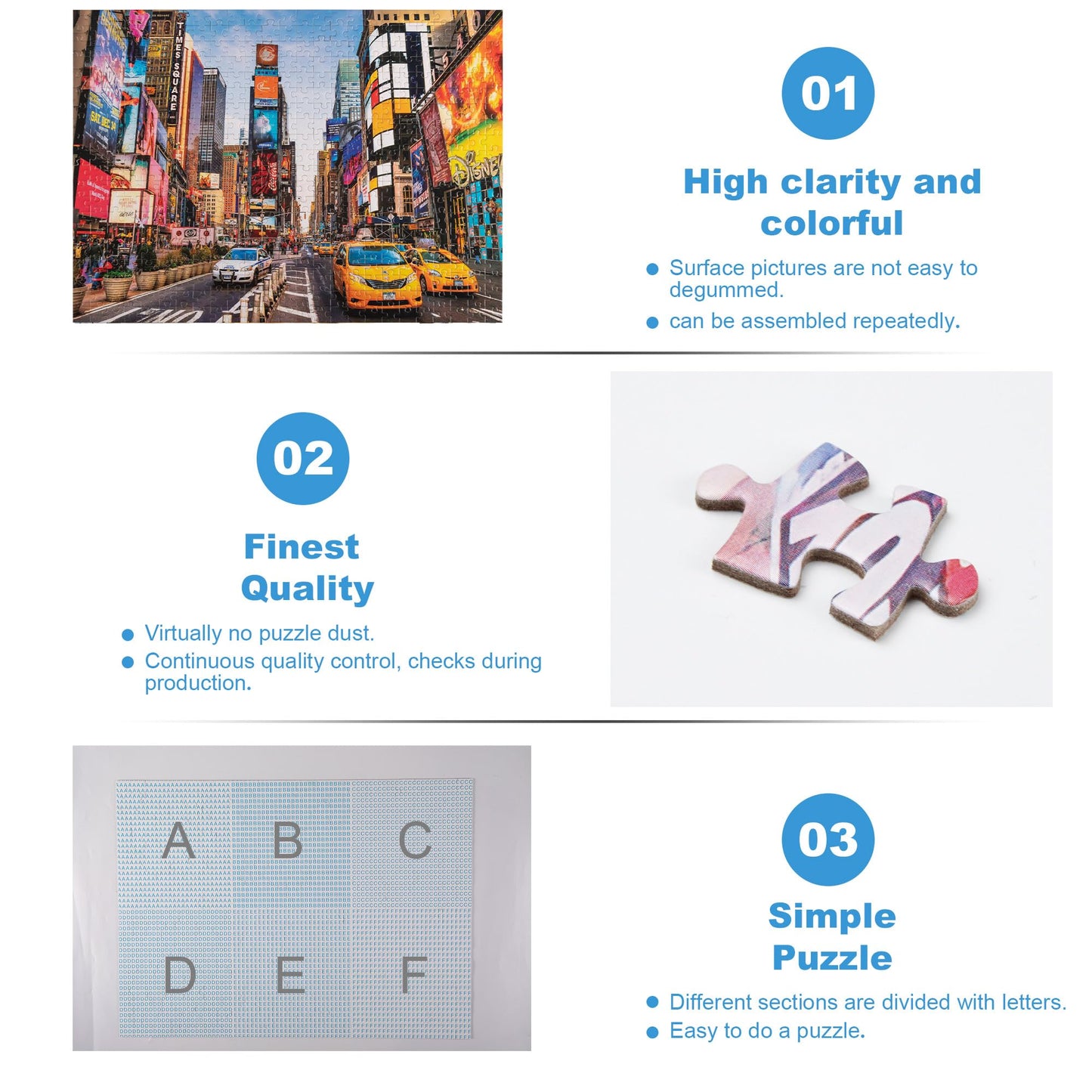 Jigsaw Puzzle - 1000 Piece Jigsaw Puzzles for mature-themeds  Family Game - New York City - 27 x 20 Inches - Challenging Family Activity Perfect for Game Nights