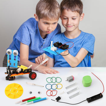 Stem Robotics Kits For Kids Science Kits Ages 5-7 6-8 8-10 8-12, Build A Engineering Robot Building Toys Science Experiments Projects, Stem Toys Activities For Boys Girls Age 8-12
