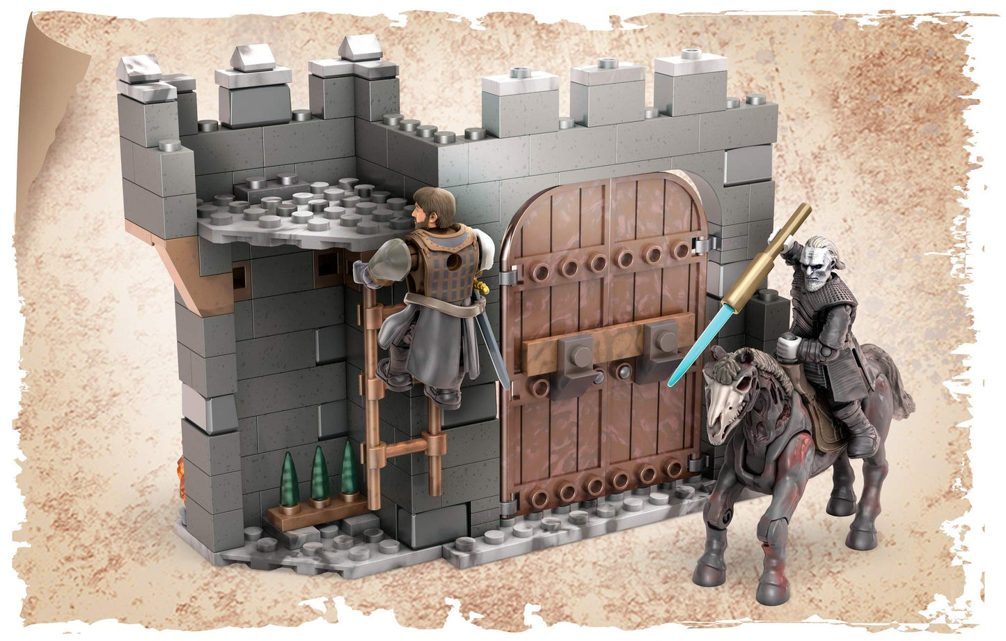 Mega Construx Game of Thrones Winterfell Defense Construction Set with Character Figures  Building Toys for Collectors (185 Pieces)