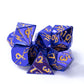 Dnd Metal Dice - Cracked Lightning Metal - Polyhedral Set For Rpg D&D With Cracks - Beautifully Detailed Dungeons And Dragons Di