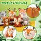 Suilung 12 Pcs Mini Stuffed Woodland Animals Plush Bulk 4 Inch Woodland Animals Cute Plush Bear Rabbit Squirrel Raccoon Fox Deer For Kids Birthday Easter Baby Shower Decor Gifts Classroom Prizes