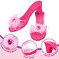 PRINCESS EXPRESSIONS 3-Pack Princess Shoe Set - Toddler Heels, Size 7, Pink, Plastic/Textile, Ideal for Dress Up and Pretend Play