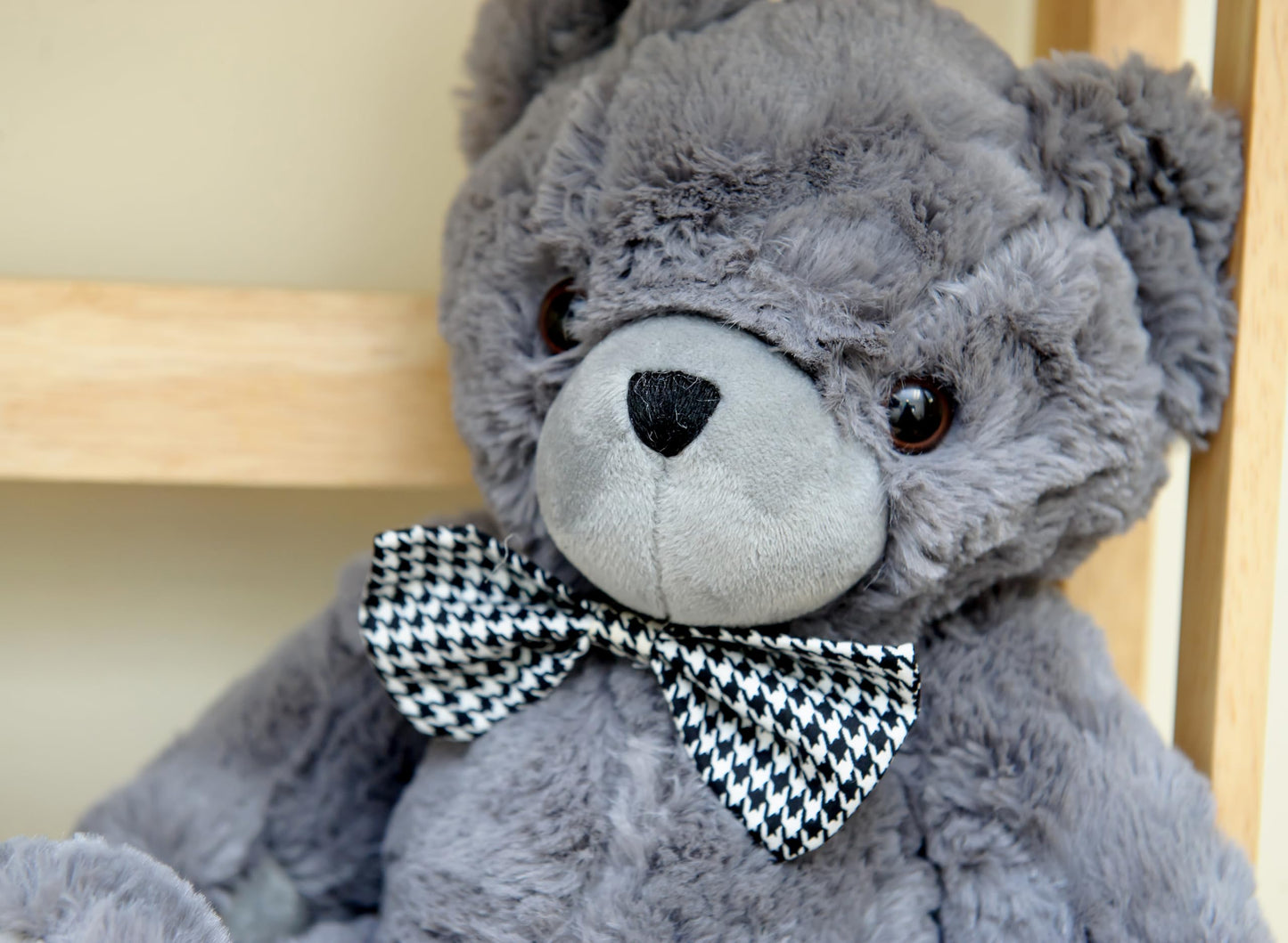 My Baby's Heartbeat Bear Plush Toy - Re-recordable 20 Sec Recorder, Gray Love Bear, Ideal Gift for Baby Showers & Birthdays