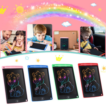 Zonon 4 Pcs Lcd Writing Tablet For Kids 8.5 Inch Doodle Board Drawing Tablet Toddler Toys Gifts Lcd Writing Board Electronic Erasable Reusable Colorful Screen Pad(Blue, Red, Green, Pink)