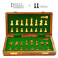 Palm Royal Handicrafts Wooden Handmade Foldable Magnetic Chess Board Set Wooden With Magnetic Pieces And Extra Queens For Kids A
