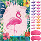 Astaron Pin The Crown On The Flamingo, Flamingo Theme Party Game With 24 Crowns For Kids Birthday And Hawaiian Luau Tiki Party Supplies