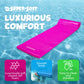 TRC Recreation Sunsation Foam Swimming Pool Float Mat, 70" x 26", Flamingo Pink, 1.75" Thick, Model 8020035