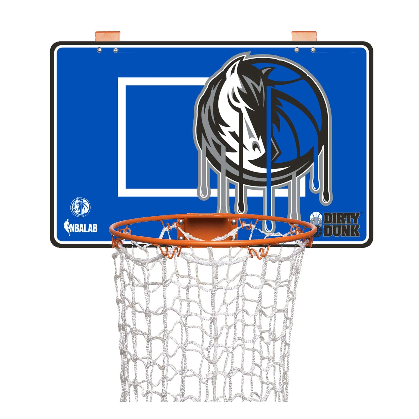 The Dunk Collection Dirty Dunk Over-The-Door Basketball Hoop Laundry Hamper, Dallas Mavericks, Nba