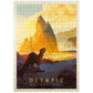 Mypuzzle Olympic National Park: Sea Otter, Vintage Poster - Premium 500 Piece Jigsaw Puzzle For Adults