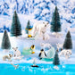 Glimin Polar Animals School Projects Set Diorama Supplies Kit Figurine Toys Model Diorama Project Set Educational Toys Birthday