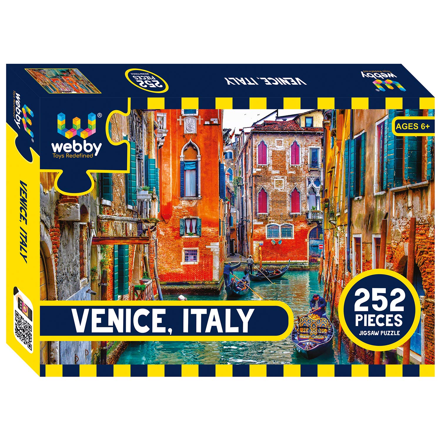 Webby Venice Italy Jigsaw Floor Puzzle, 252 Pcs