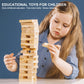 Nitoy Wooden Plank Building Blocks 200Pcs Sensory Toy For Kids, Montessori Stem Playset With Natural Pine Wood Creative Shapes For Educational Preschool Learning 3D Space Stacking Games For Boys Girls