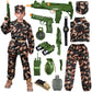 Niplooow Kids Army Costume For Boys, Boys Military Soldier Costume With Army Toys, Halloween Costumes For Boys Kids 3-12, Hallow