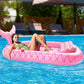 Heysplash Inflatable Tanning Pool Lounger Float, 72.8 * 49.2' Inflatable Ride-Ons Pool Rafts Swimming Pool Float, Summer Beach Party Swimming Floaty Bed Floatie Pool Toys