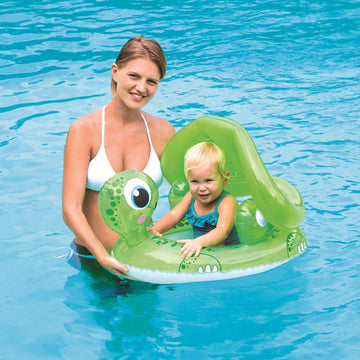 Uv Careful 50+ Upf Baby Care Seat - Turtle Covered Swimming Pool Float