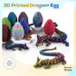 3D Printed Dragon,Dragon Eggs With Dragon Inside,Dragon Egg Toy,15'' Full Articulated Crystal 3D Dragon For Children'S Day Gift