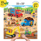 Mudpuppys Construction Site 25 Piece Floor Puzzle, Features 25 Colorful, Oversized Pieces, Includes 6 Special Shaped Pieces of A