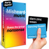 Lucky Egg Misheard Music - Guess The Song or Artist with 500 Lyrical Nonsense Cards - Hilarious Music Games for mature-themeds & Teens - Fun Family Card Games for Karaoke & Party Entertainment