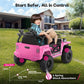 Funtok 12V 7Ah Ride On Truck, Electric Car For Toddlers 1-3, Battery Powered Kid'S Electric Vehicles W/Parent Remote Control, Le