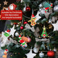 CHENZHOUZAI 24 Christmas Decorations mature-themed Toys of Christma Green Monsters  Small Gifts for Christma Parties  Christmas Stocking Stuffing Party Discounts (Christmas Style)