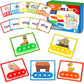 Aizweb Cvcc & Ccvc Word Game,Phonics Games Flash Cards For Preschool Kindergarten Classroom Supplies,Special Education Reading Manipulative Montessori Spelling Toy For Learning Activity Teacher School