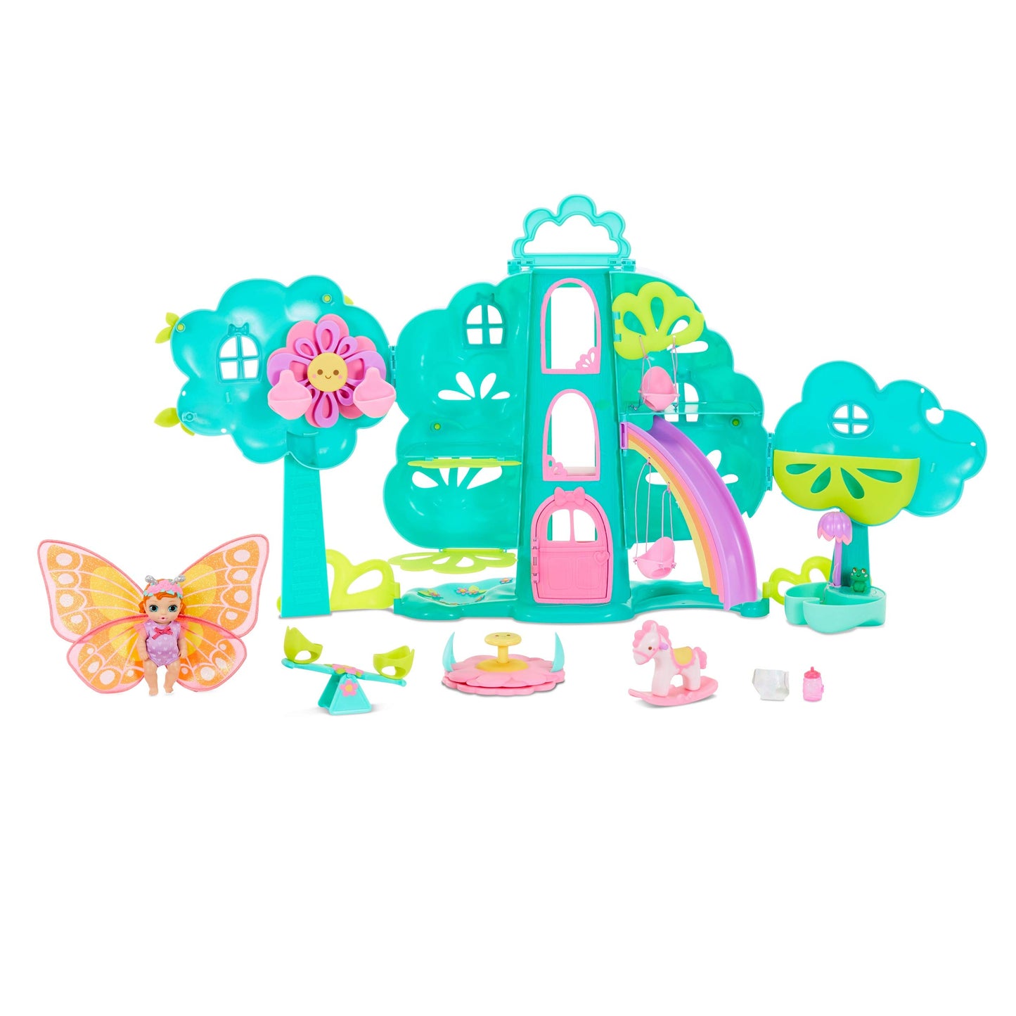 Baby Born Surprise Treehouse Playset with 20 Plus Surprises and limited availability Doll  Multicolored