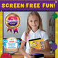 PURPLE LADYBUG Window Art Suncatcher Kit - Heart & Flower - Large, Multicolor - Crafts for Kids Ages 6-12, Perfect for Easter & Valentine's Gifts