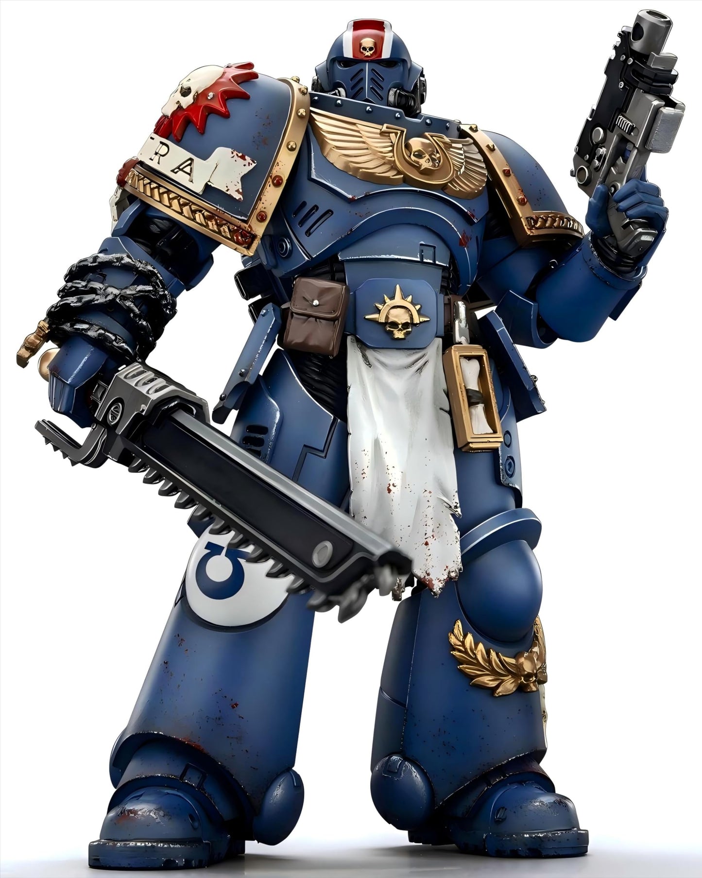Joytoy Warhammer 40K 1/18 Action Figures - Ultramarines Lieutenant Titus-Collectors Edition Perfect For Collectors & Decor - Ide