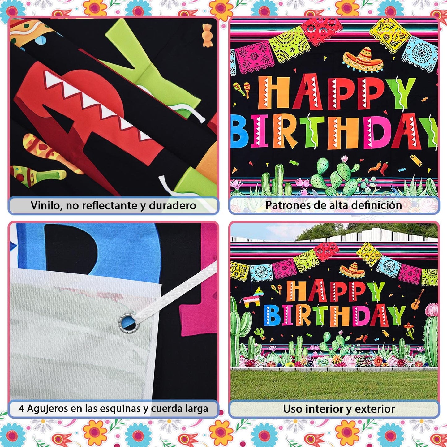 Golray 97Pcs Mexican Party Decorations Fiesta Birthday Supplies For Boys Girls Adult - Balloon Arch Kit Serape Tablecloth Happy Birthday Backdrop Taco Balloons Decor Cinco De Mayo Party Decorations