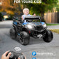 ANPABO 24V 4X4 Ride on Car Truck w/Remote Control, 4WD/2WD Switchable Kids UTV, 19 Spacious Seat, 4 Shock Absorbers, Soft Start,