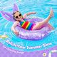 Heysplash Mermaid Pool Float, Mermaid Tail Shaped Pool Swimming Float Tube Ring Floatie, Summer Water Fun Beach Party Swimming Pool Toys For Kids Children Adults Water Activities, Purple