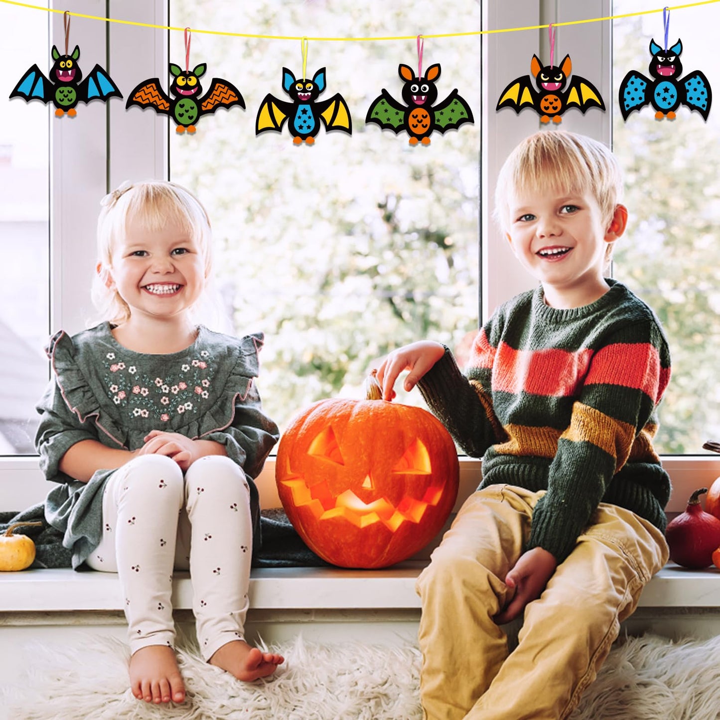 Fennoral 12 Pack Bat Crafts For Kids Bat Crafts Kits Make You Own Bat Foam Stickers Ornament Diy Arts And Crafts For Kids Girls