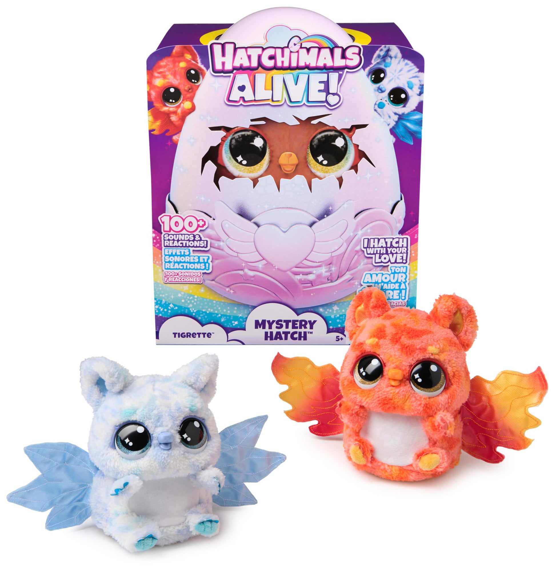 Hatchimals Alive, Mystery Hatch Tigrette, Surprise Interactive Toy & Egg With Mist, Lights & Sounds (Styles May Vary), Kids Toys