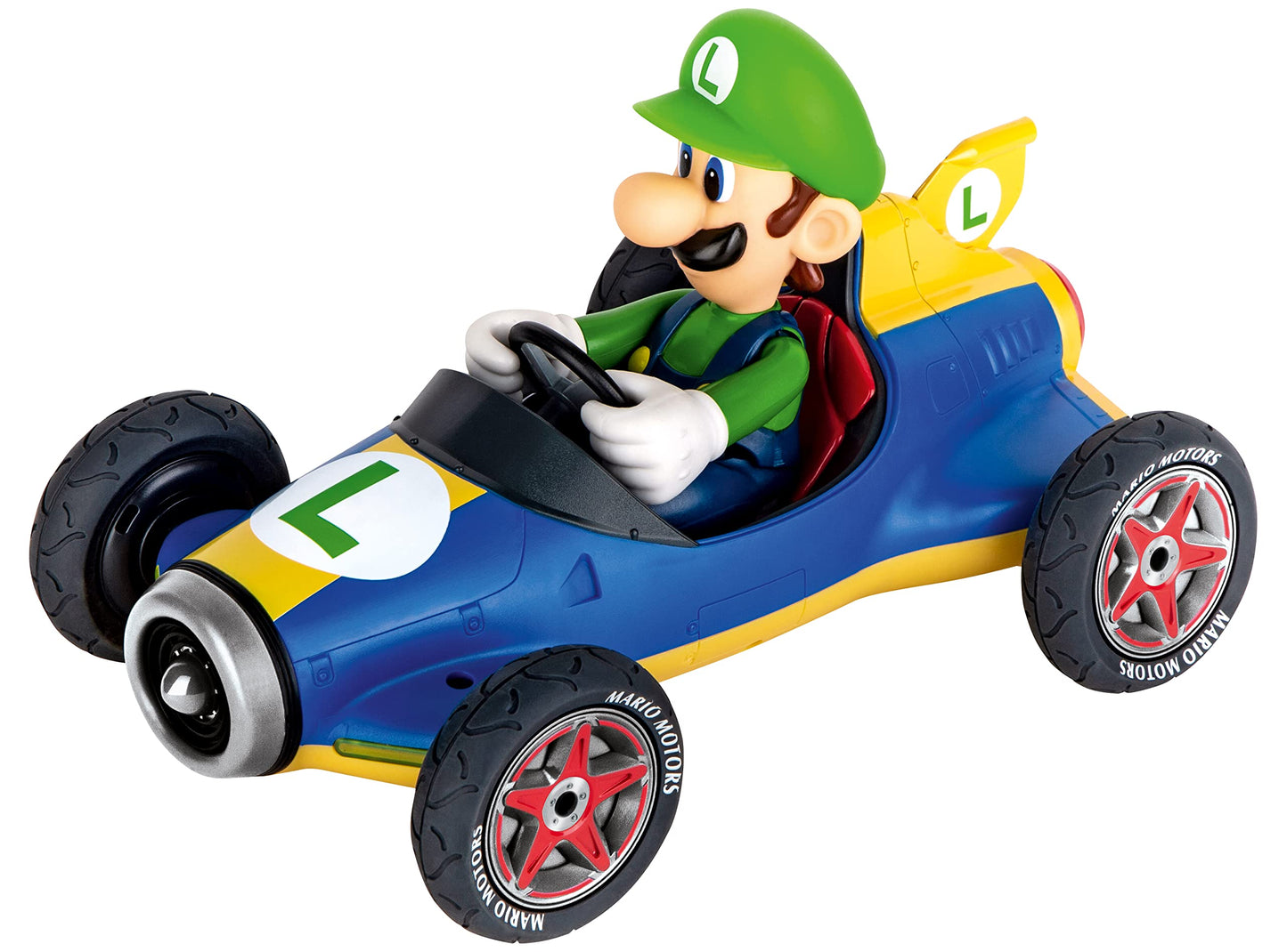 Carrera Pull & Speed 15813018 Official Licensed Kids Mario Kart Toy Car Pull Back Vehicle for Ages 3 and Up - Mach 8 Mario/Mach