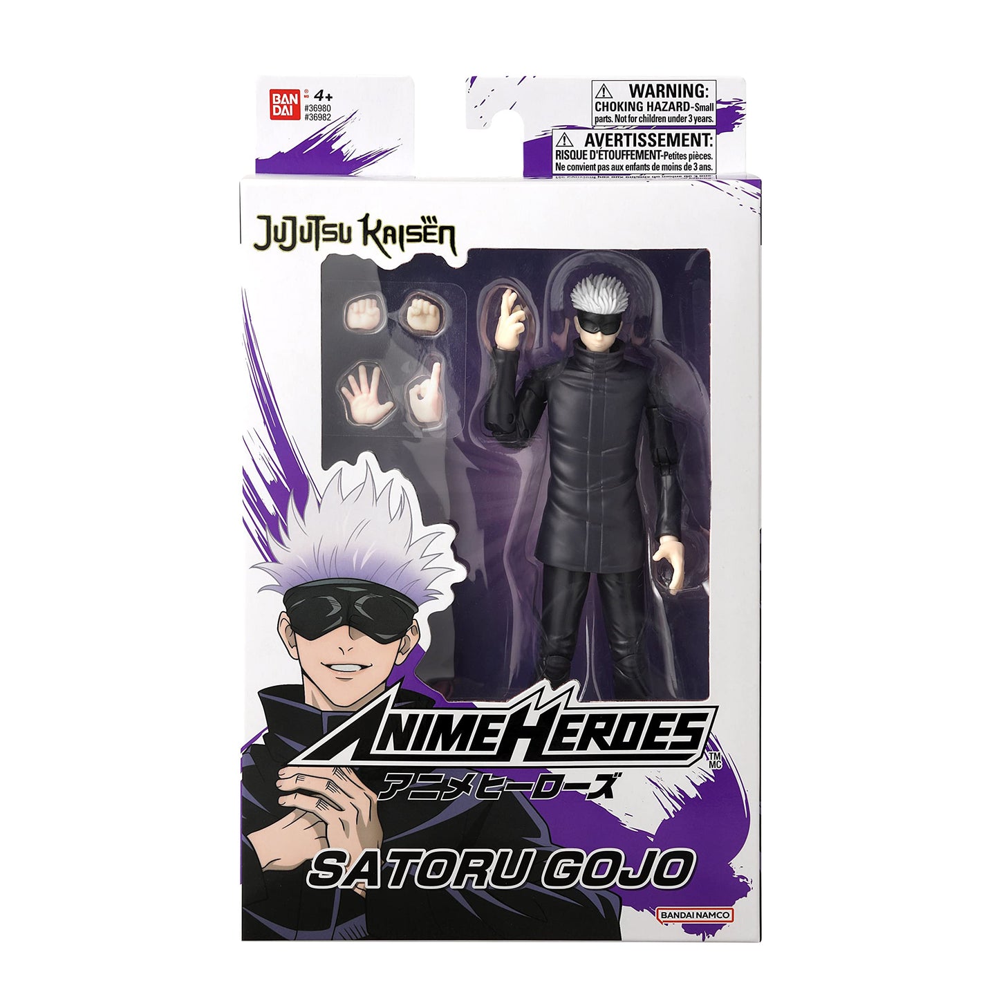 ANIME HEROES Jujutsu Kaisen Satoru Gojo Action Figure - Acrylic, Model 36982, Collectible Toy