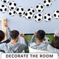 Outus 4 Pieces Soccer Party Decorations Soccer Banner Soccer Ball Garland Soccer Bunting Banners with 32 Pcs Football Pattern De